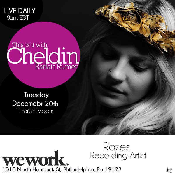 TODAY <a href="/ThisisitTV/">THIS IS IT NETWORK</a> w/ <a href="/CheldinBarlatt/">Cheldin B Rumer</a> hosts recording artist <a href="/ROZESsounds/">ROZES</a> talking <a href="/HODPhilly/">Hair O' The Dog</a> CLICK HERE at 9am EST  goo.gl/XxawKf