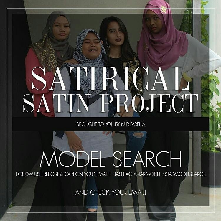 SatiricalSatin's tweet photo. Hello! Anyone's interested in being a model?!Calling for talented ladies and men who are of S, M and L sizes to be our #StarModels! JOM! 😉❤ https://t.co/0fljRscMLY