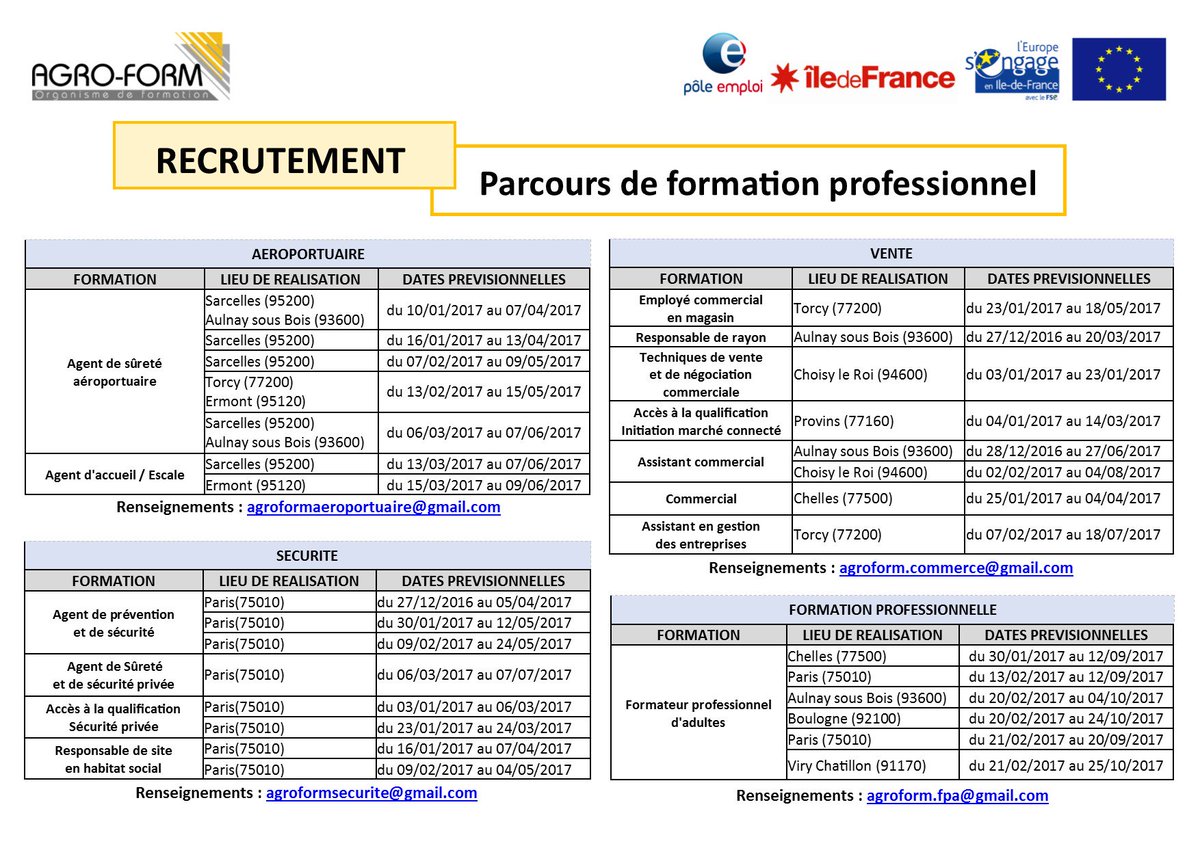 #recrutement en cours, #formations conventionnées.
#Postulez rapidement!