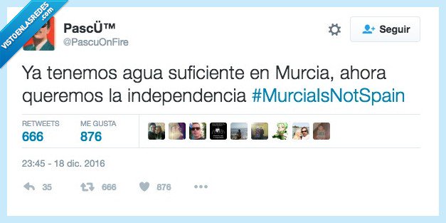 vistoenlasredes's tweet photo. La república independiente de Murcia por @PascuOnFire https://t.co/vqL5RNLEhU https://t.co/fjg7UGlk77