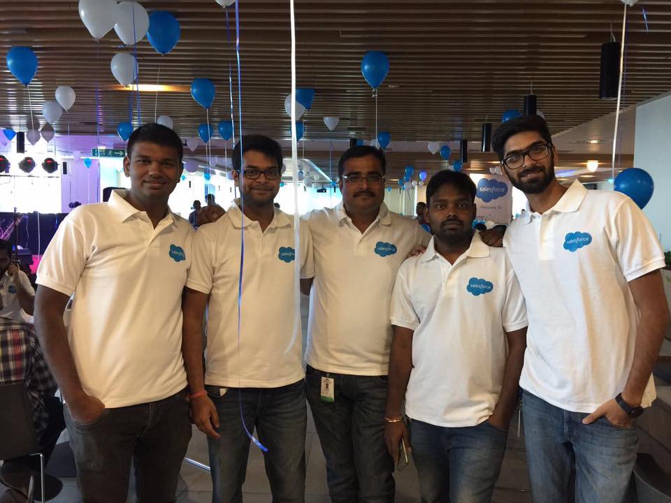 ericakuhl's tweet photo. The amazing @salesforce Success Community Dev Team celebrating the grand opening of the new Hyderabad office! https://t.co/lWmU3NaApp
