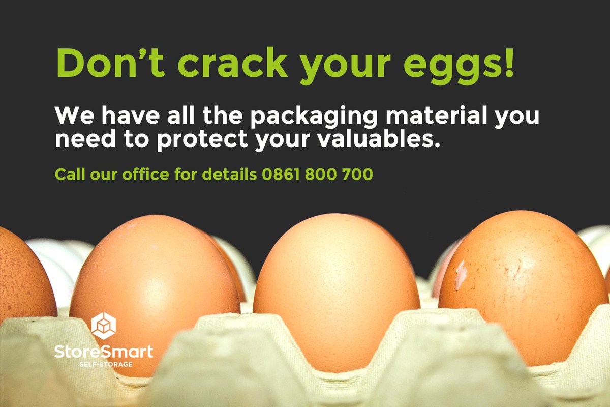 StoreSmart_'s tweet image. Don’t crack your eggs! We have all the packaging material you need to protect your valuables. #SafePackaging #Valuables