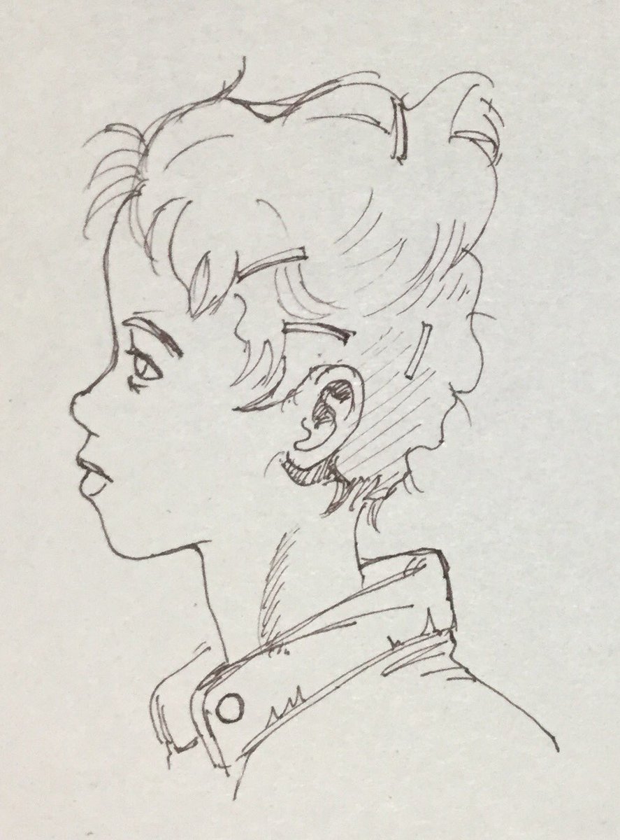 常に頭蓋骨を意識しよう。

#模写
#お絵描き 