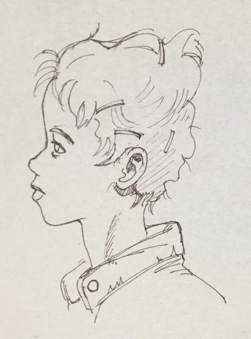 常に頭蓋骨を意識しよう。

#模写
#お絵描き 