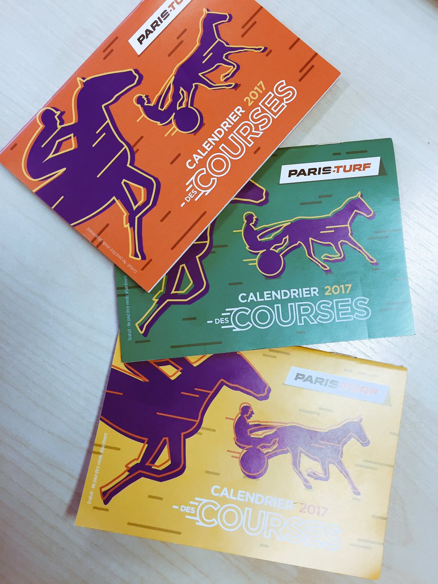 T_Alizard's tweet photo. #calendrier #courses @Paris_Turf 2017 ! @LCI @sh_mansoor_fest @genybet_fr @Geny_courses @OSARUS_TROT #Stephex #ecuriedescharmes https://t.co/fumKnPGRD3