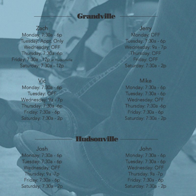 Walk-ins are always welcome at Zach's!