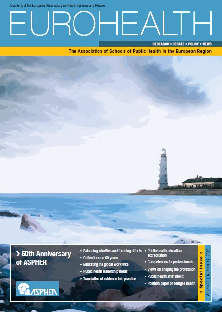 OBShealth's tweet photo. new Eurohealth Winter issue features @ASPHERoffice 50 years of strengthening public health education in Europe https://t.co/HAmibLCLZi https://t.co/MJIIGcYAcW