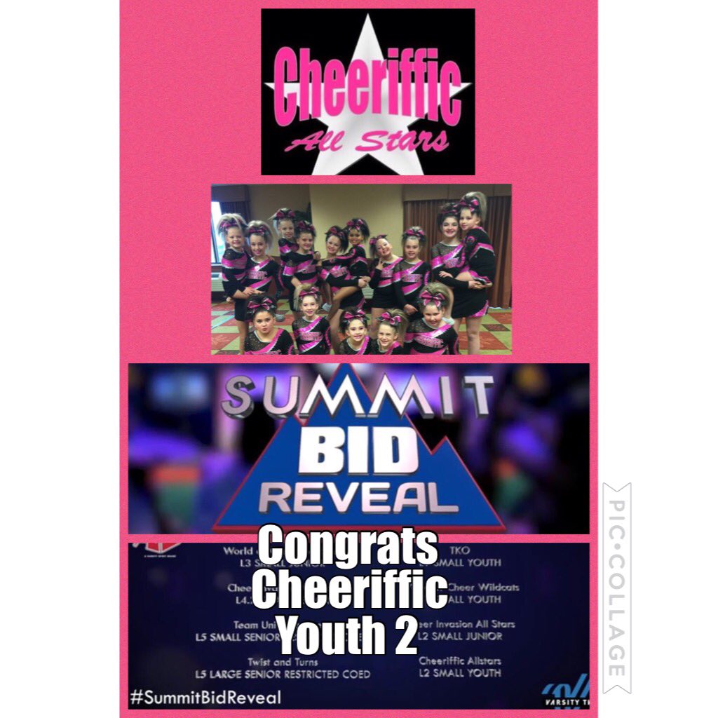 MJMichelleJones's tweet photo. Congratulations @cheeriffic Youth 2 on your D2 Summit Bid💕🖤 WE ARE GOING TO DISNEY!!!! #cheeriffic #pinkandblack #youth2 #summitbound https://t.co/M3FS8M1ryc