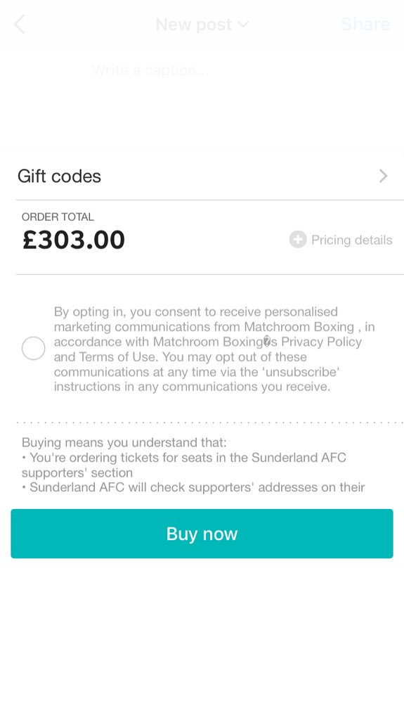 _ChrisRider_'s tweet photo. Ticket sale for Joshua vs Klitschko is a disaster. The broken @StubHubUK app says my seats are @SunderlandAFC #cheapseats #restrictedview https://t.co/TfjlWawdug