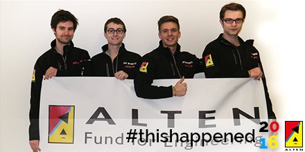 [#ThisHappened] ALTEN reconduisait son sponsoring avec l’asso <a href="/kart_ece/">Kart'ECE</a> 🏁 pour la saison 2016 #FierSponsor
