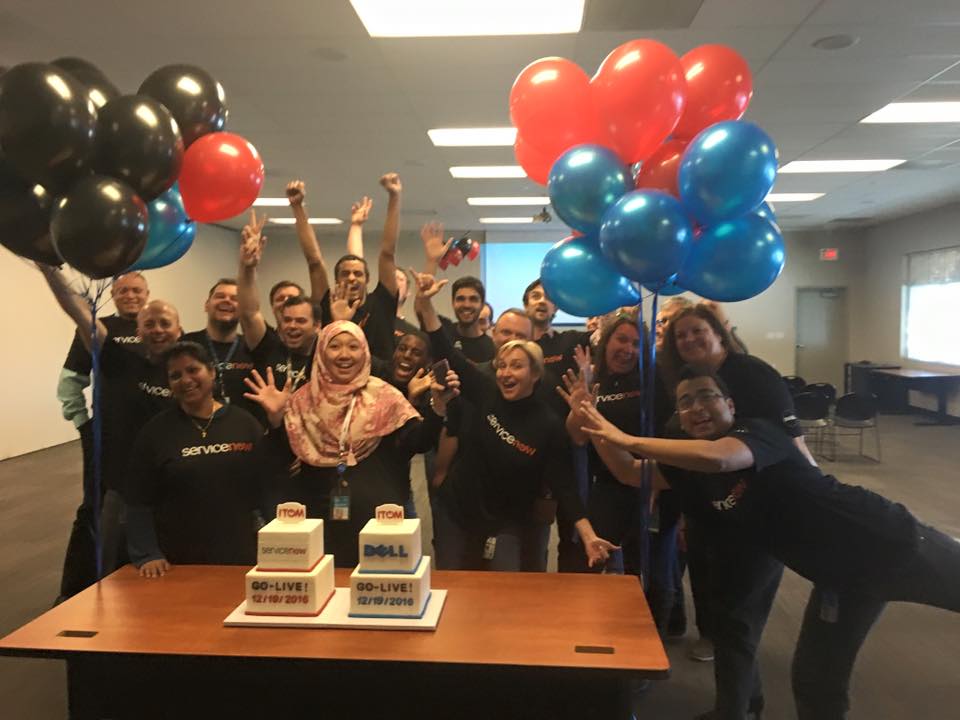 JoeServiceNow's tweet photo. Christmas came early for the folks at Dell, in the form of an IT Department go-live on ServieNow. Congrats on a successful launch. https://t.co/FkEPTF65nW