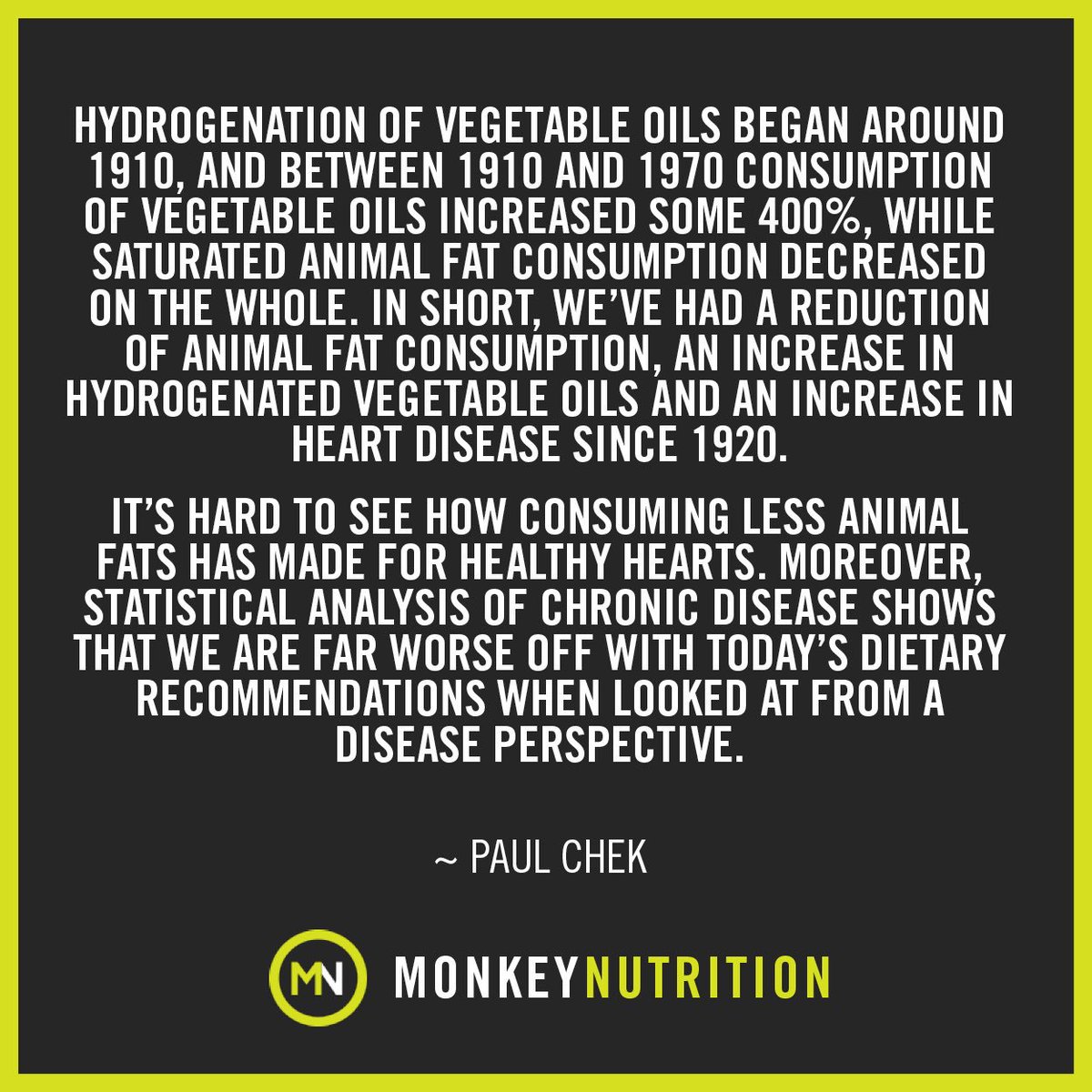 monkeynutrition's tweet image. Today's dietary advice is based on outdated and fatally flawed studies #getwiththeprogramme #nutrition