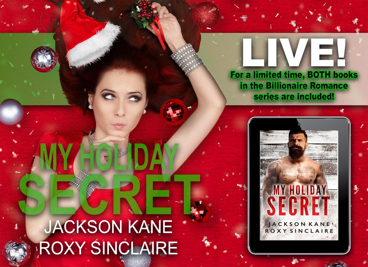 Wine4Books's tweet photo. My Holiday Secret by #JacksonKane and #RoxySinclaire is #LIVE!
#99CENTS for a limited time 
https://t.co/sjsGObb7b8
#KU #Romance #NewRelease https://t.co/Kk2xHpaFaI