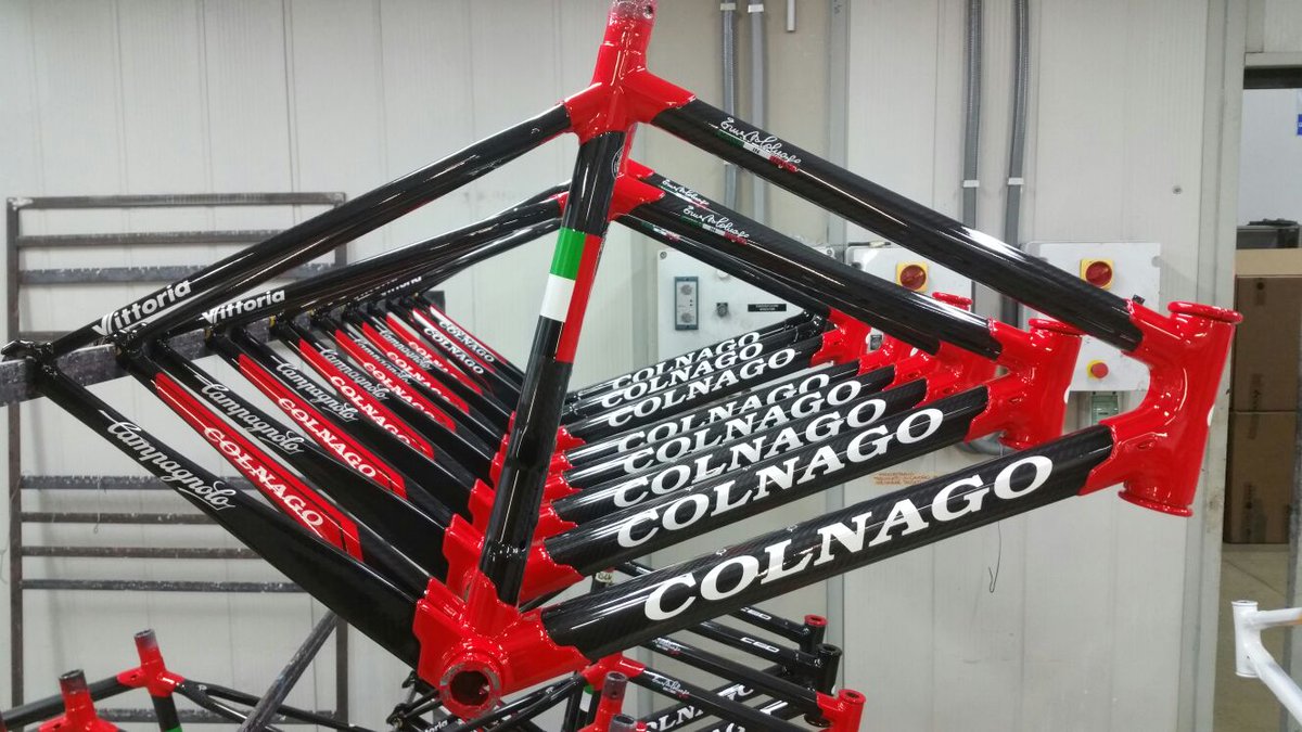 Colnagoworld's tweet photo. Colnago C60 team UAE Abu Dhabi https://t.co/IUhS2qI0Pq