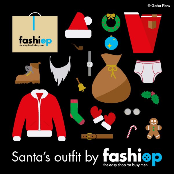 fashiop_com's tweet photo. ¡¡Desde @fashiop_com os deseamos una FELIZ NAVIDAD y un fantástico 2017!! #SantaClaus #outfit #PersonalShopper #ModaMasculina https://t.co/YdExm0tYjA