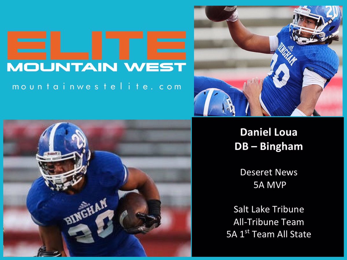What a season for @dloua_20 and <a href="/BinghamFB/">Bingham Football</a> . Congrats Daniel! #MWEFamily #ElitePerformance #MVP
