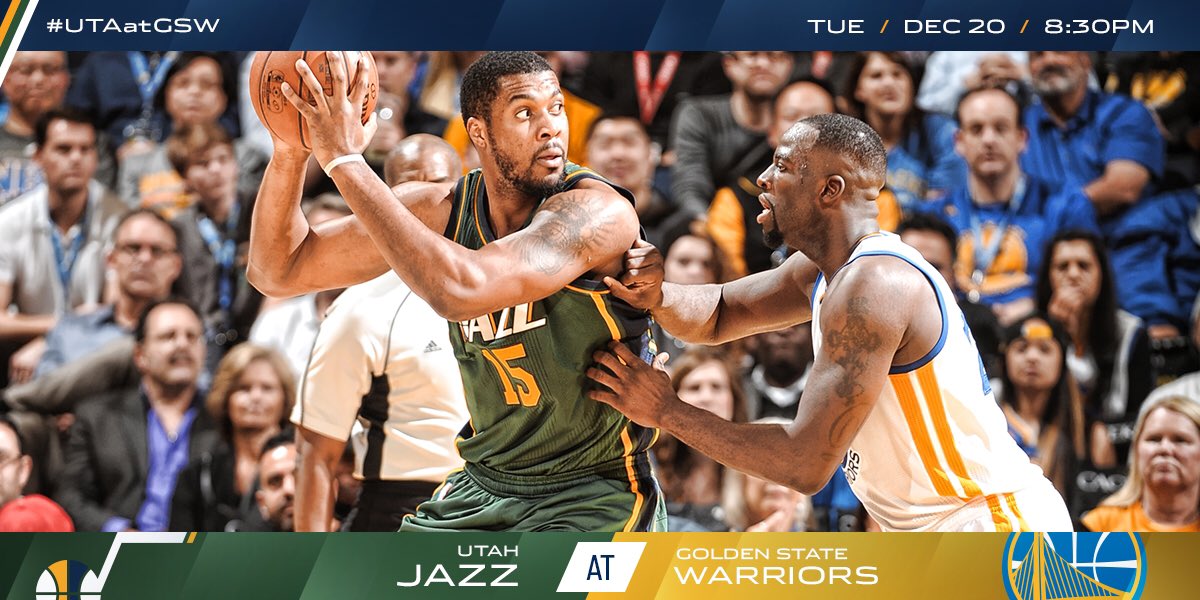 Tonight is going to be 🔥🔥🔥  #UTAatGSW https://t.co/j5cnpKZMaM