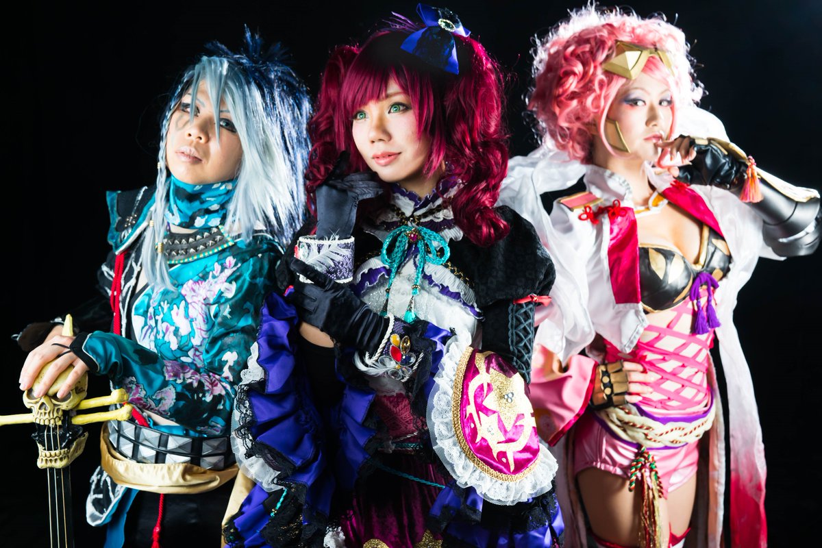 midouken1's tweet image. #戦国無双4 　四国の章左から長宗我部元親　りゅうがさん@ryuka483 ガラシャ あすかさん @jzhz_zzz 小少将 るりさん　@scramble__dash #ミナケン