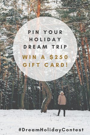 Join the #DreamHolidayContest by pinning  your favorite holiday travel escapes. Details here: bit.ly/2gIum8g.  Happy pinning!