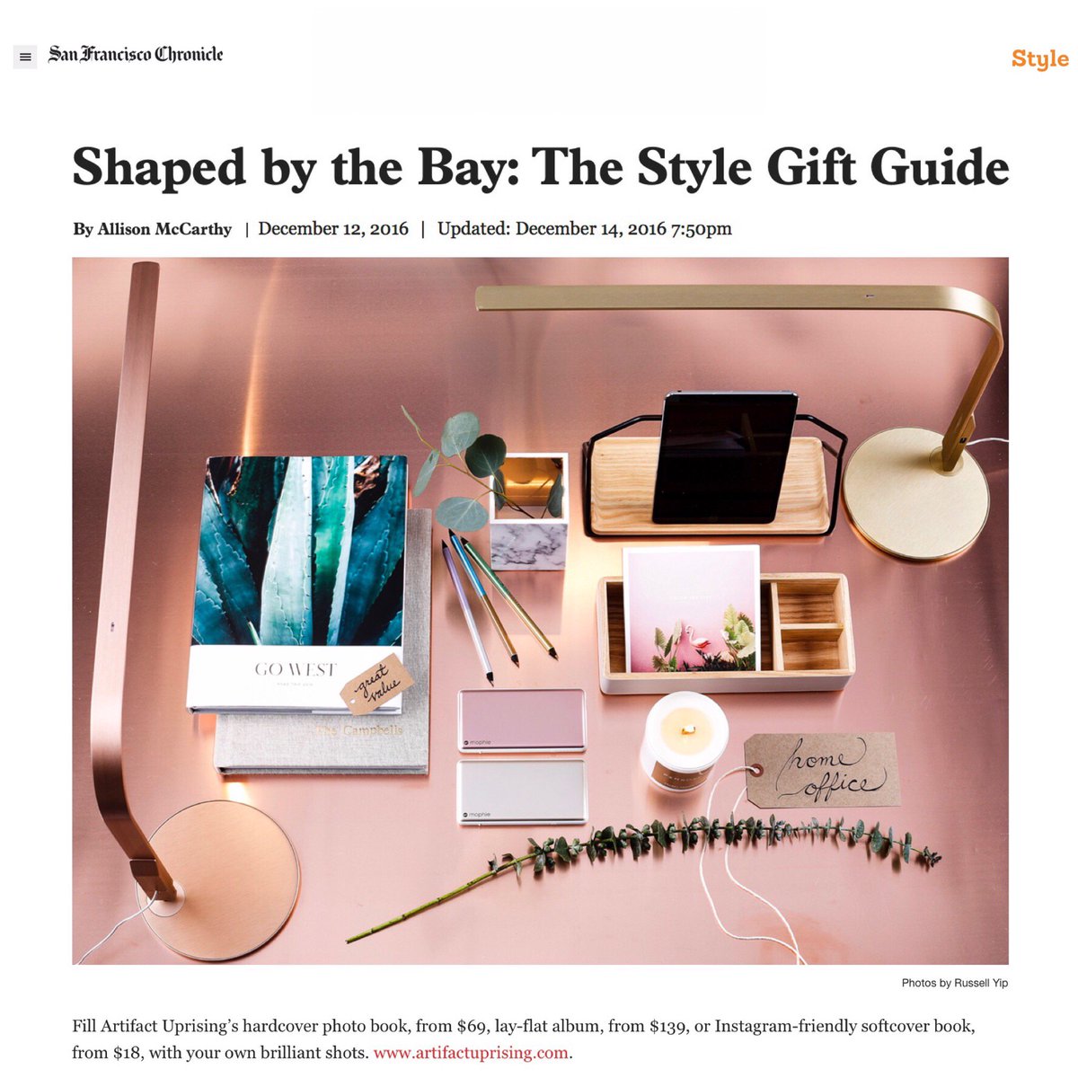 Photo books by @ArtifactUprsng make the perfect desk accessory! Via <a href="/sfchronicle/">San Francisco Chronicle</a> 
bit.ly/2hzZZ4a