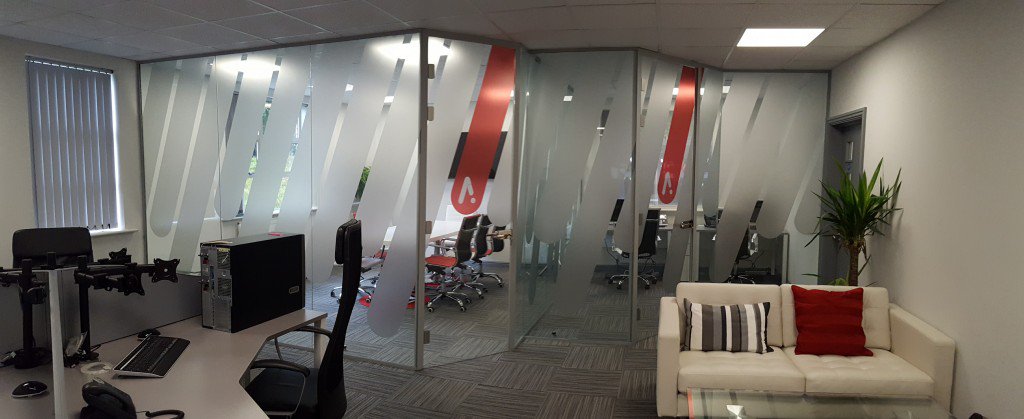 Printed frosting for office windows - hipposigns.co.uk/project/printe… <a href="/TheTradesHub/">Trades Hub</a> #SHEFFIELDISSUPER #sheffieldbiz #IloveS