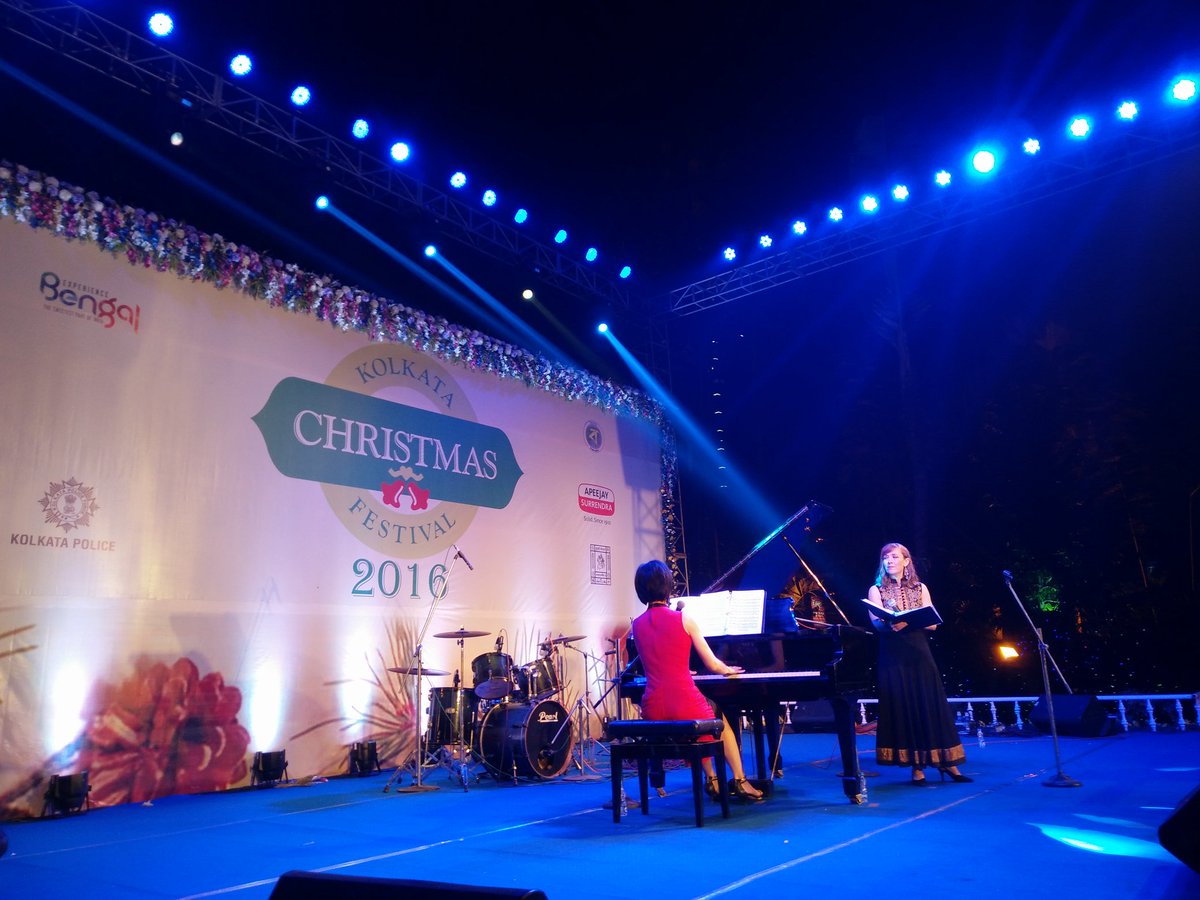 KolChristmas's tweet photo. JenniferHeemstra & DrSusanWilliams performing live @ Allen Park. Come & experience this amazing duo at #Kolkata #Christmas Festival
#KCF2016 https://t.co/Qb7JCwbMzL