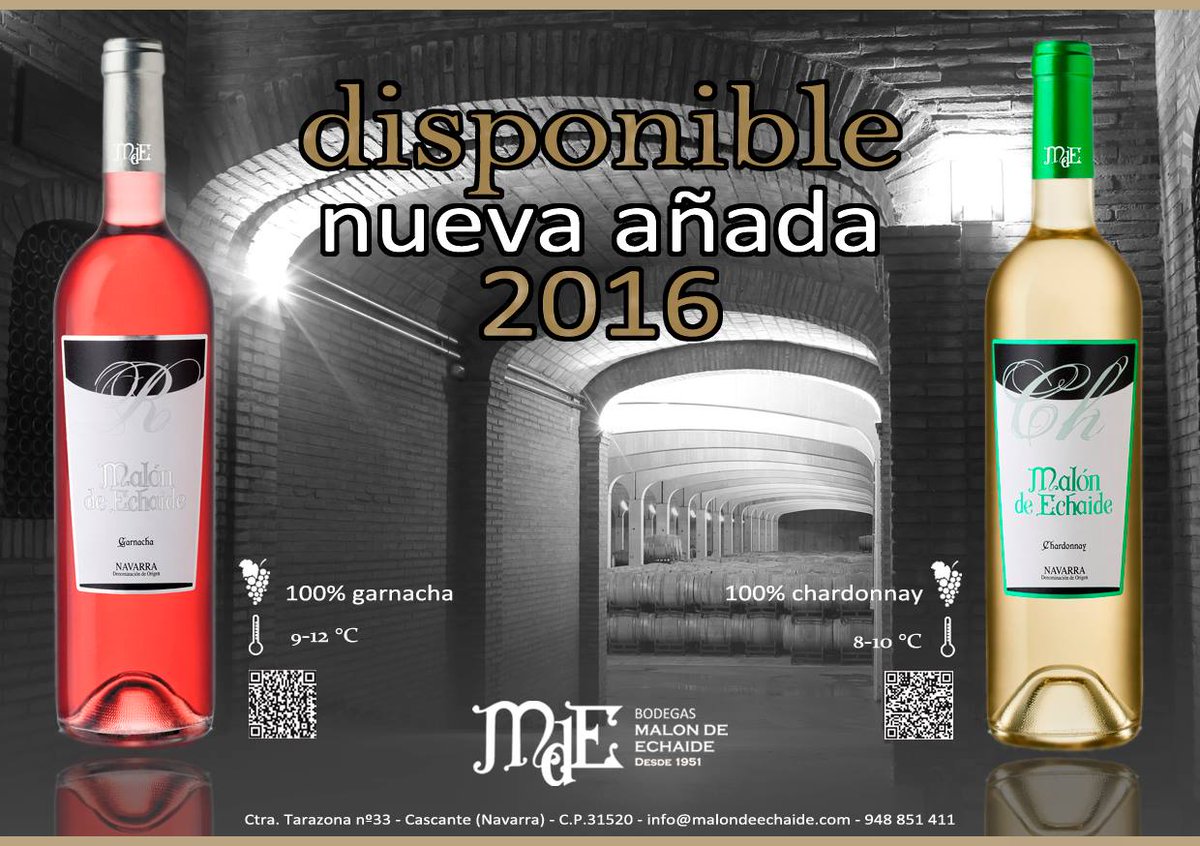 RadioCierzo's tweet photo. Después de una vendimia 2016 de calidad, los nuevos vinos de Malón de Echaide ya están aquí,el Rosado y el Blanco.
https://t.co/DnXit6efYD https://t.co/WC9VpQptcR