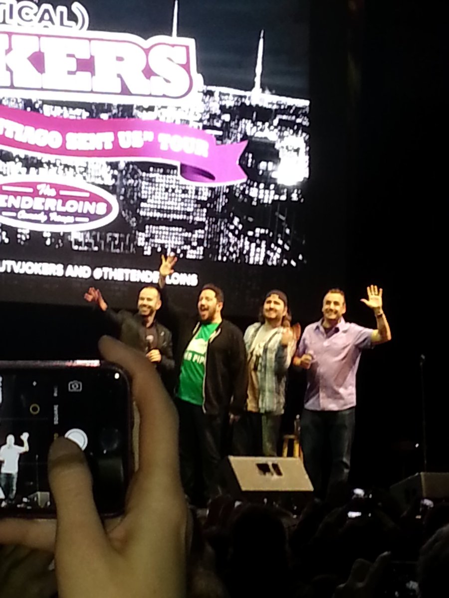 wallyzeus's tweet photo. Great time last night Impractical Jokers @PREMIER_Center  @thetenderloins https://t.co/ErX7p1pdyV