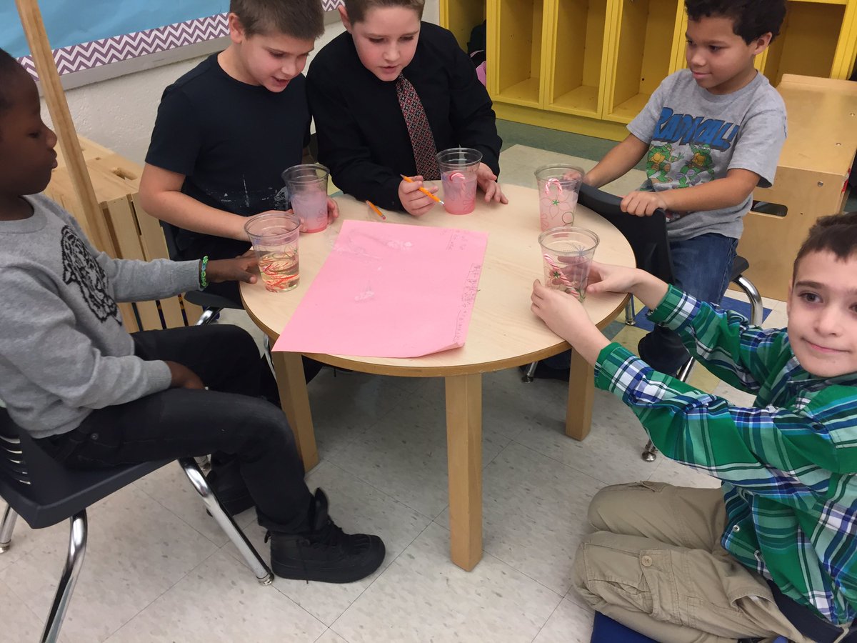 bubeckjg's tweet photo. What happens to candy canes in different liquids? @PLVBears #polarpride https://t.co/oeQE9nEDLZ