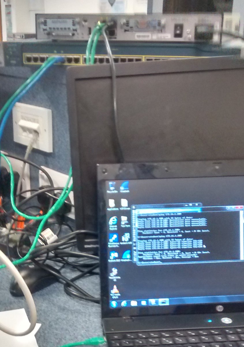 HMcC_SRC's tweet photo. @srcchat students on Foundation Degree completing @Cisco practicals as part of Intro to Networks module #Networking #SRC #Newry #HE https://t.co/4GbJYhq1DB