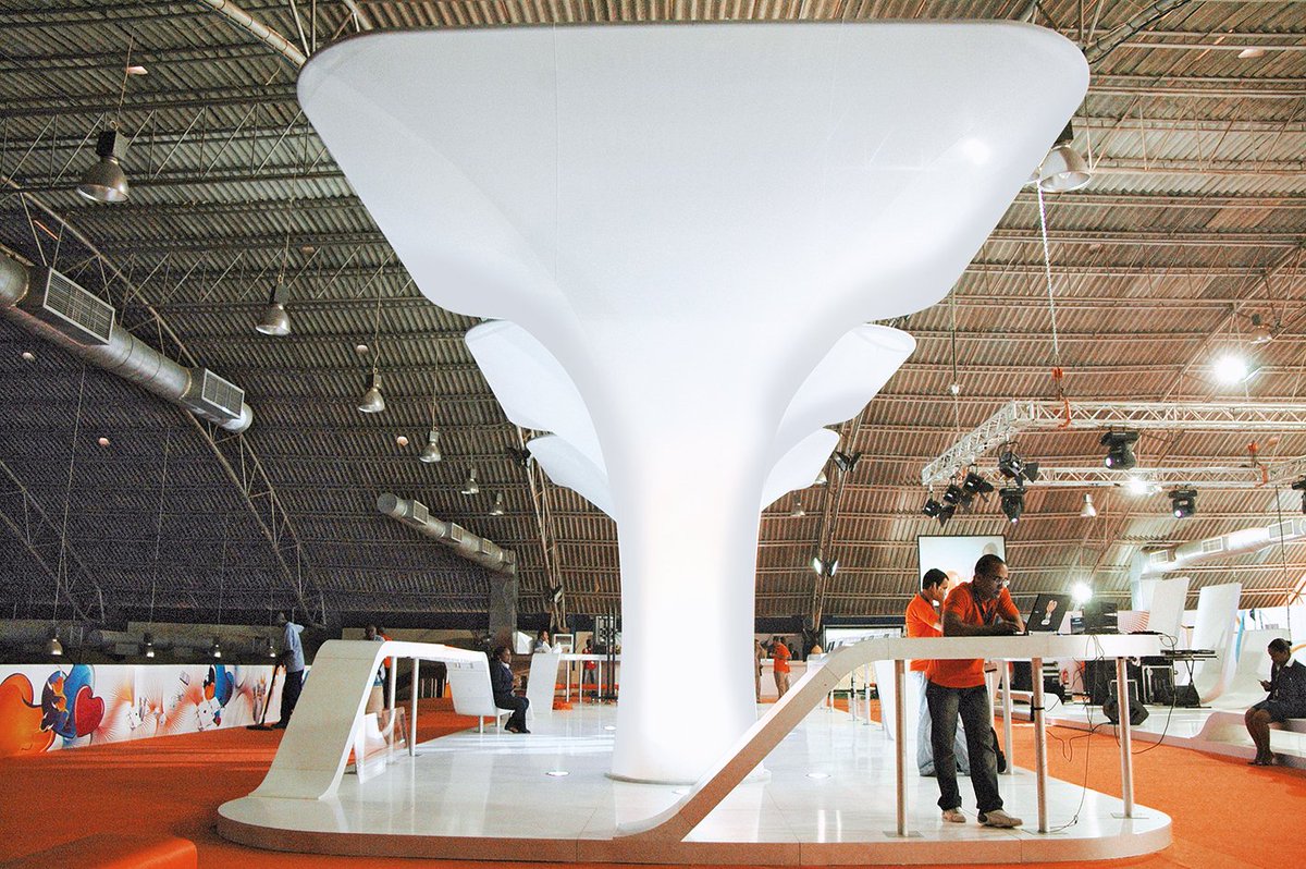 Unitel exhibition stand designed by Epositiva in Luanda. #unitel #angola #Luanda #exibitionstand #exhibitionstanddesign #stand #exibitions