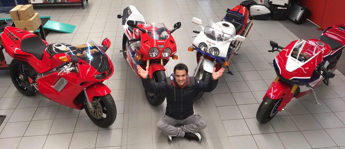 Samurai Dani Pedrosa ⚔️ with Honda RC30, RC45, NR and RC213VS via <a href="/26_DaniPedrosa/">Dani Pedrosa</a>