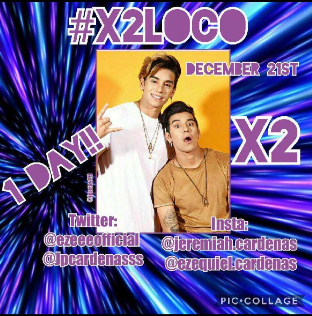Sanchez27Jane's tweet photo. #locooo #X2LOCO #X2 #loco 1 Dia mas😭💙 @ezeeeofficial @Jpcardenasss @BereniceVelasX2 @X2twinsofficial https://t.co/V58erxYeIj