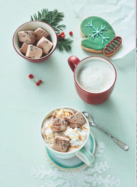 There’s nothing more festive than our Signature Hot Chocolate or a delicious Latte.