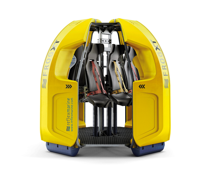 ReflexMarineLtd's tweet photo. #TechTuesday: Our #FROGXT  has a spring and hydraulic damping system, and shock absorbing seats that help mitigate heavy vertical impacts. https://t.co/3ttls2LlQ8
