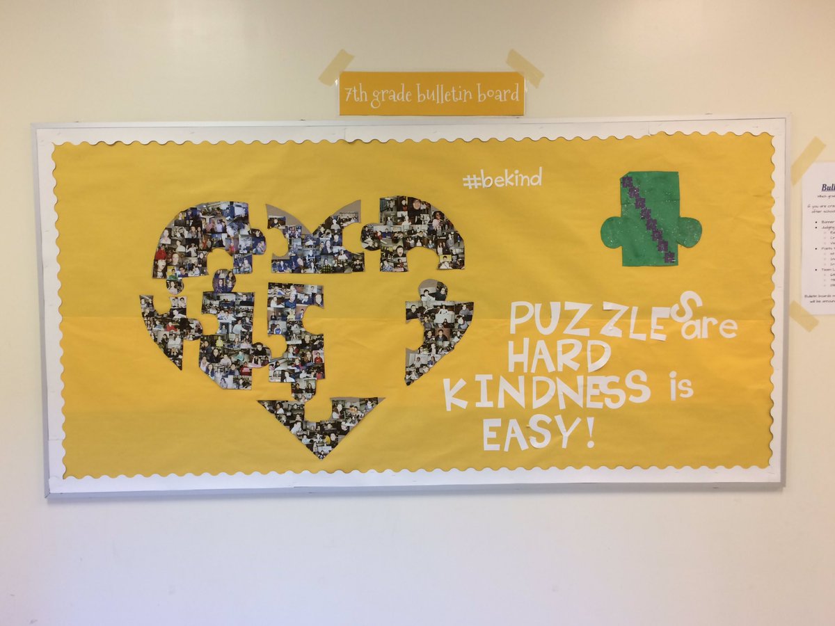colls_MS's tweet photo. CMS Spirit Week Bulletin Boards.  Awesome!!! #bekind https://t.co/mMlicTL1a0