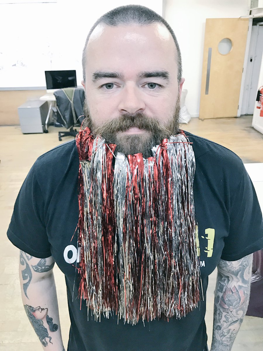thisisseventy7's tweet photo. It's no wonder @Griffbudha has well and truly smashed his target for #Decembeard @bowelcancer 🎅🏼 https://t.co/1pDi4f5j0l https://t.co/kHV8Ld960m
