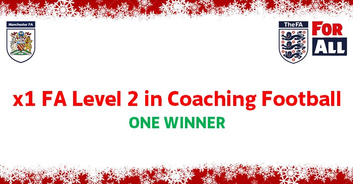 Manchester_FA's tweet photo. 🎁⤵️ Simply 'Retweet' this post to be in with a chance of winning a...

FA Level 2 in Coaching Football

courtesy of Manchester FA! https://t.co/Z4fRKXrVEd