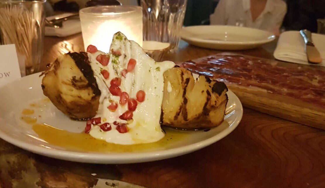 28ChurchRow's tweet photo. Seriously good taste combo -grilled celeriac &amp; Jamon on the menu tonight @cincojotas @BigGreenEggUK #tapas #delicious https://t.co/DCAanYVdmu