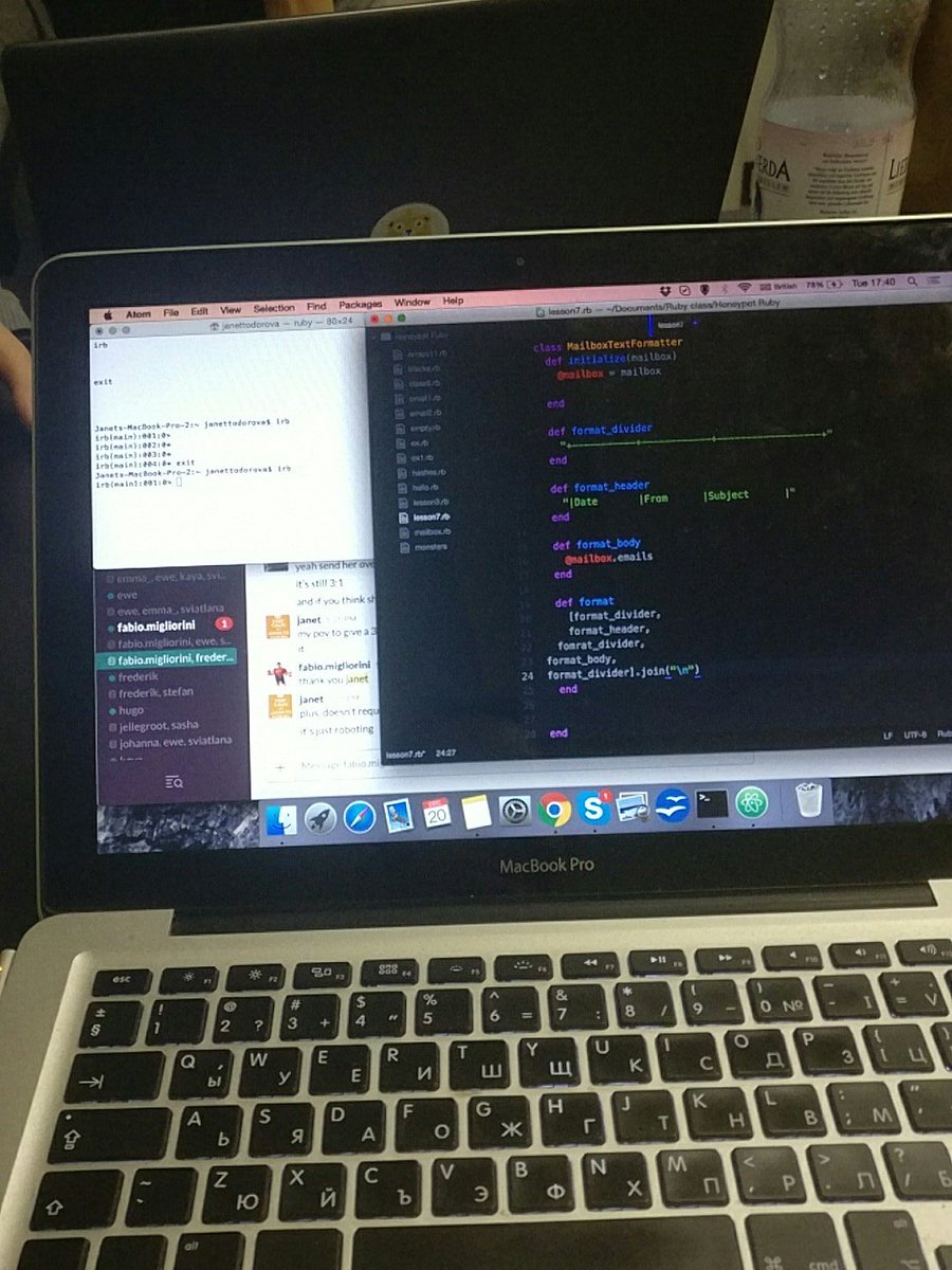 janettodorova's tweet image. Last #RubyClass for 2016 w/ @plexus & the #honeypotters @honeypotio #sinatra #ror #rubyonrails #rails #fakeituntilyoumakeit