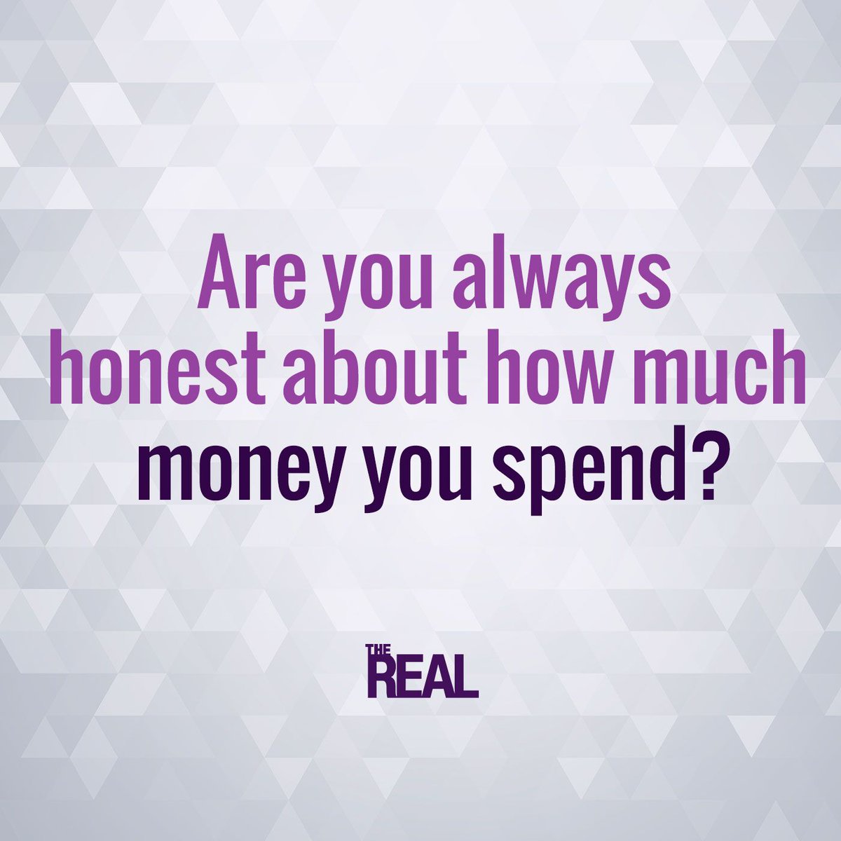 #RealTopic of the Day: Are you always honest about how much money you spend?