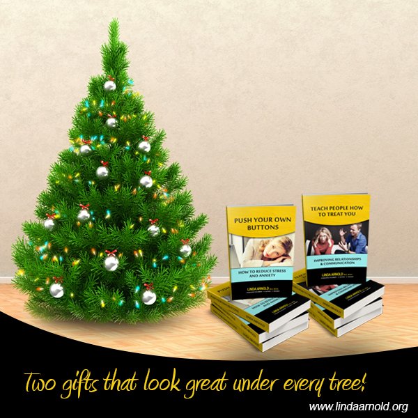 So excited to see my two new books under the tree this year!
lindaarnold.org/books/ #LiveLifeFully