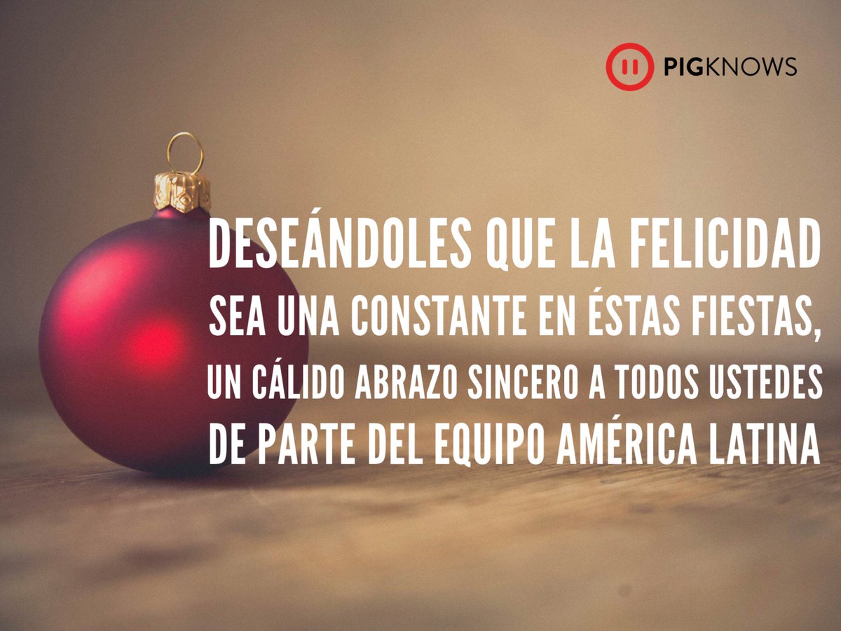 PigKnows's tweet photo. Nuestros mejores deseos, gracias por su preferencia #PigKnows #porcicultura #navidad https://t.co/jtzNXpouLP