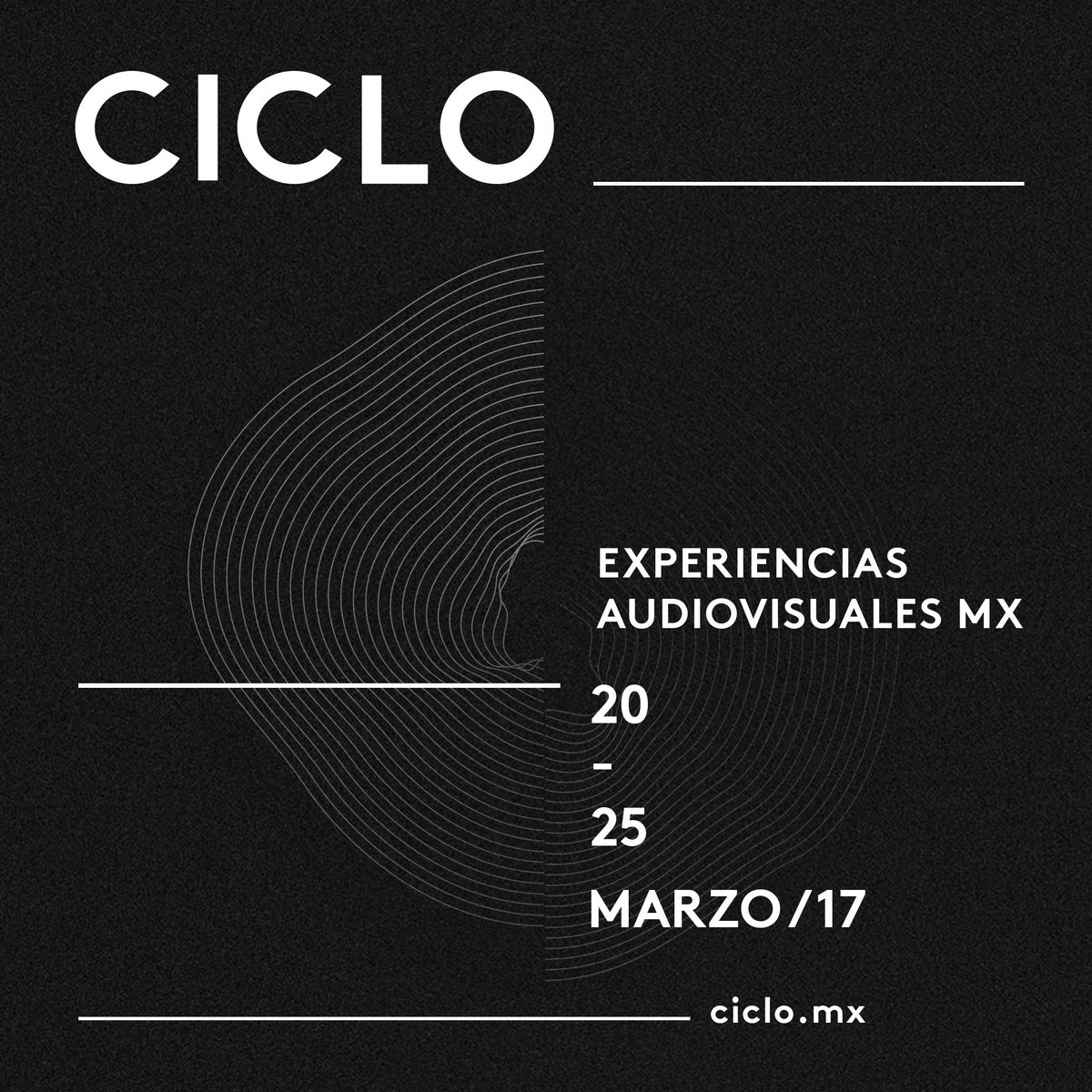 ciclo_av's tweet photo. CICLO MX vuelve en 2017 #PerformanceAV #ArteDigital #ArteGenerativo #Talleres #Charlas #CulturaAudiovisual - Del 20 al 25 de Marzo #CDMX https://t.co/CuGK0AIfXZ