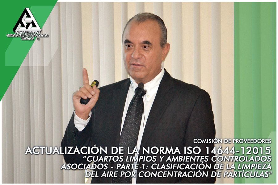 ColegioQFBMex's tweet image. Con apoyo de #INAVA, la Comisión de #Proveedores señaló puntos que cambiaron en actualización de ISO 14644-1:2015 y cómo implementarlos