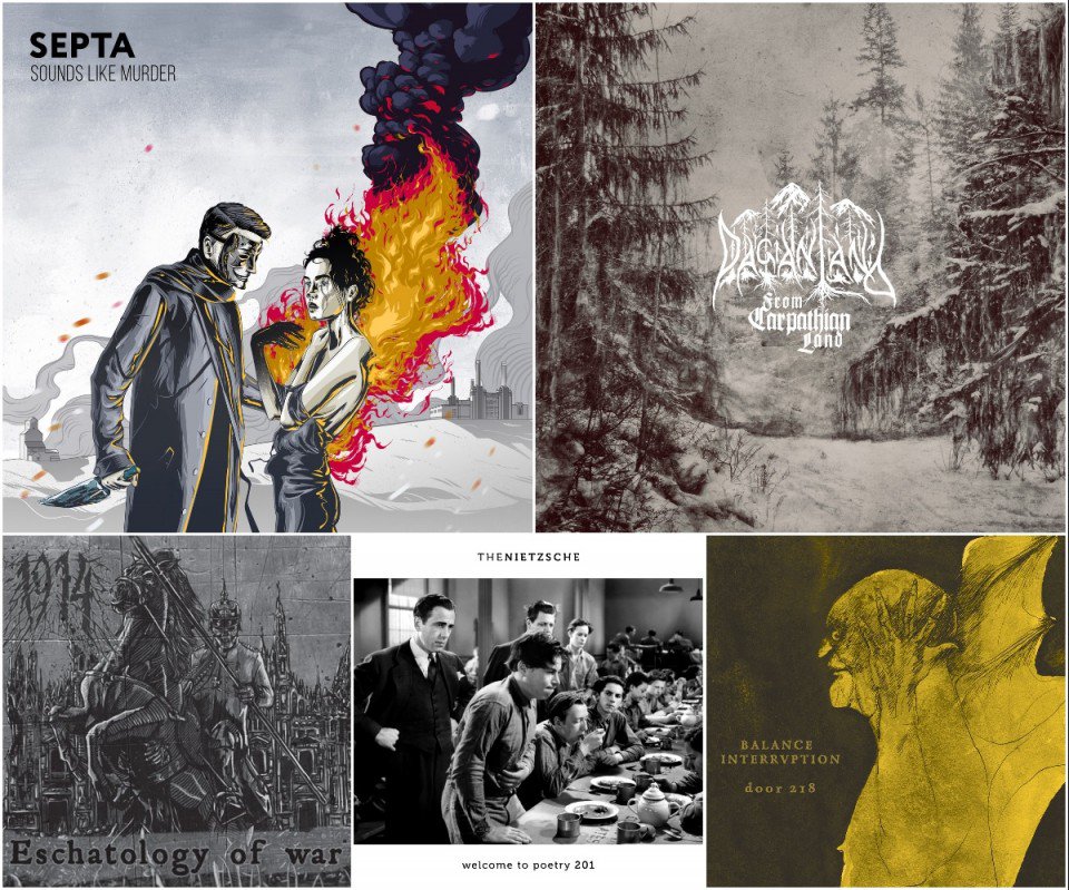 NoizrZine's tweet photo. Editor's choice: 5 albums for #BUMA. Featured bands are #Septa #Paganland #1914 #TheNietzsche #BalanceInterruption https://t.co/l55W4RneZS https://t.co/AO6IVziPyx