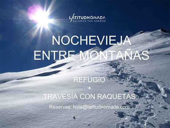 Tras el éxito del año pasado, esta Nochevieja te invitamos de nuevo a pasarla con <a href="/LatitudNomada/">Latitud Nómada</a> 
#nocheviejaentremontañas