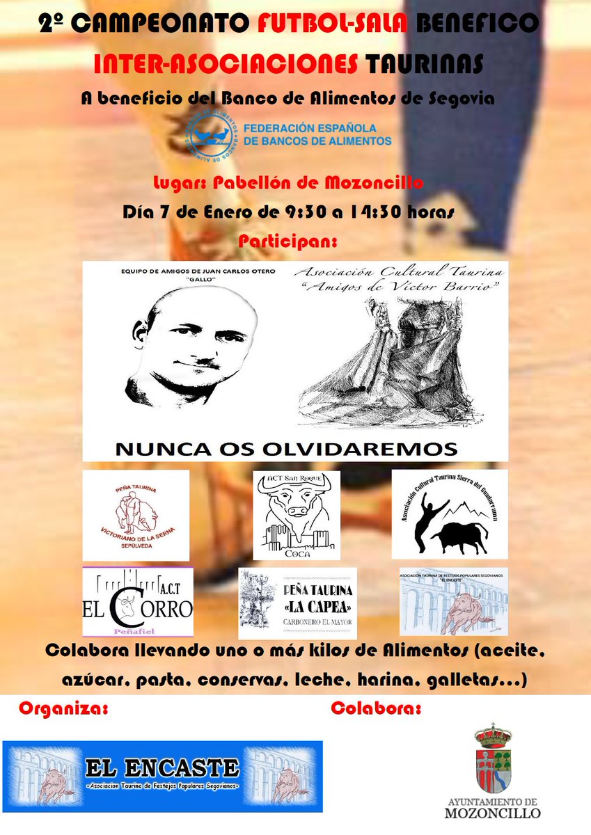 Ya tenemos el cartel, ahora máxima difusión. Muchas gracias y no te olvides RT. #TauromaquiaSolidaria #SiempreGallo #EternoBarrio