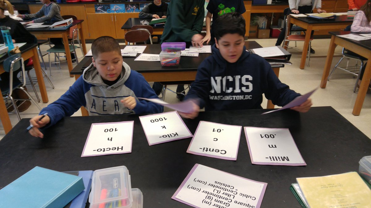 Aphillips082376's tweet image. Sorting out the metric system prefixes. #metricsystem #hands-on #languageofscience
