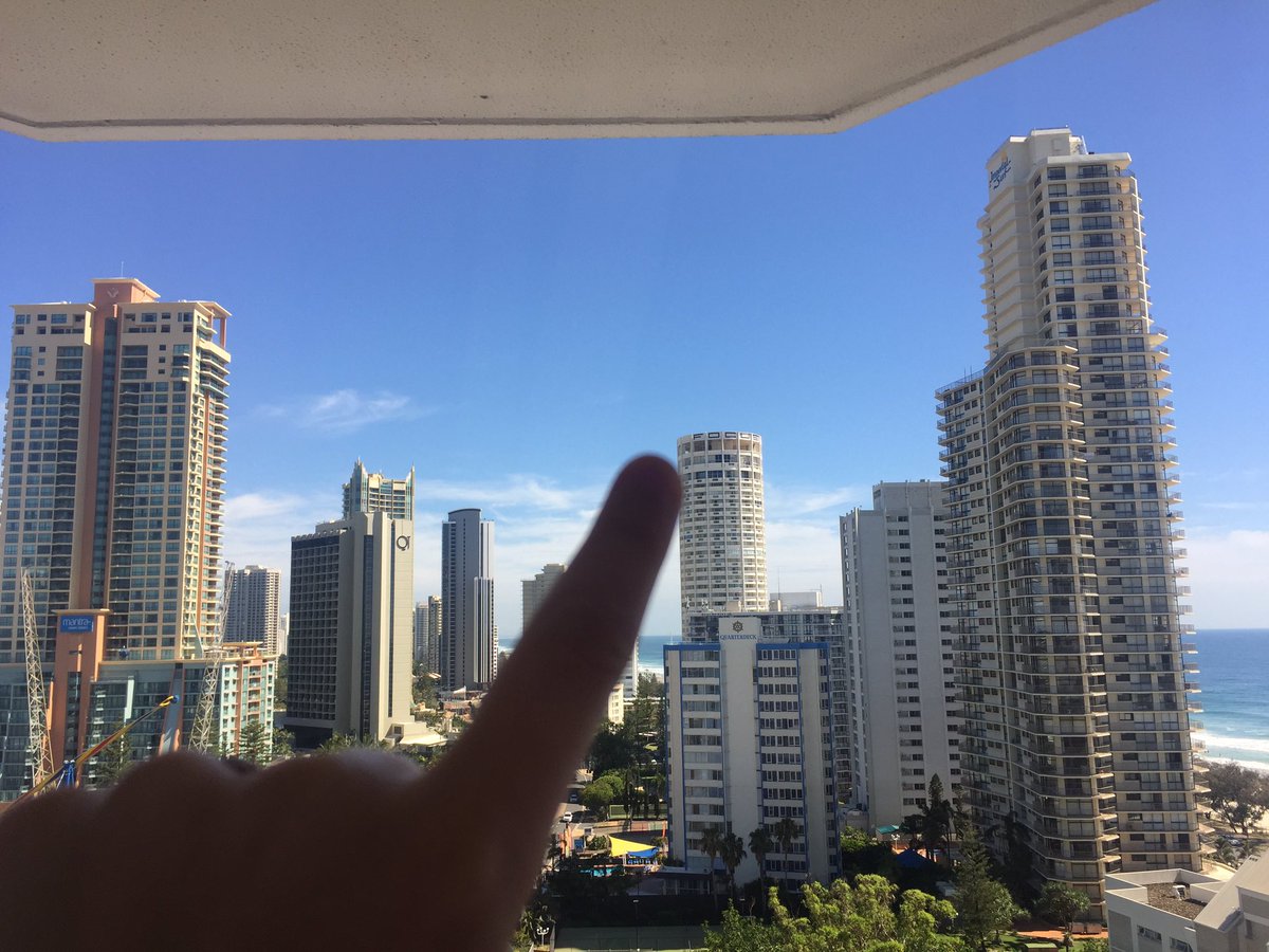 L_Payney's tweet photo. @joeldommett Remember this? This is the current view from our hotel balcony. I can see why it was so nerve racking! 😐#plankwalk https://t.co/GqAk7CK0y0